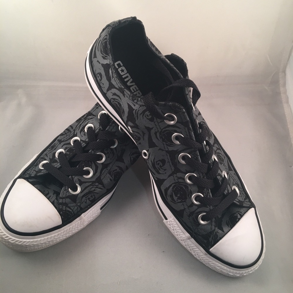 Converse All Star Sneaker Tennis Shoe Gray Rose